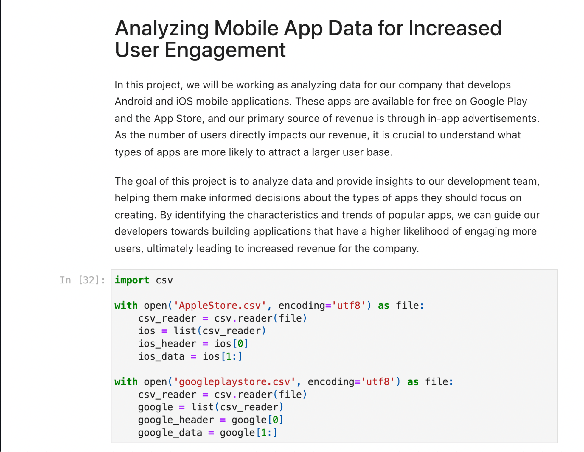 Mobile App Store Analysis